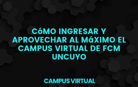 Campus Virtual FCM .